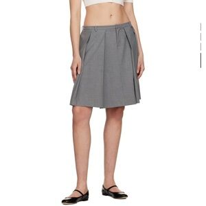 Sandy Liang Gray Flora Midi Skirt - size 8